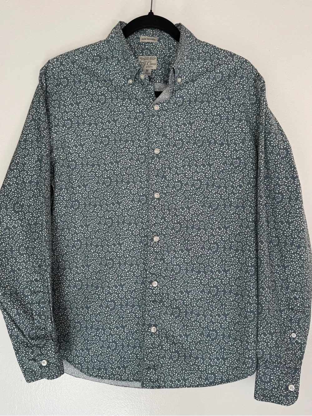 J. Crew Button-Down Shirt with Daisy Pattern
